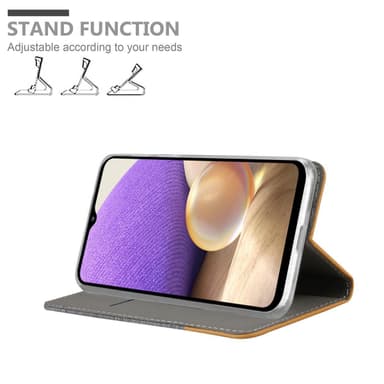 Samsung Galaxy A32 5G Plånboksfodral Skal (Grå)