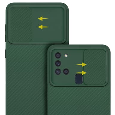 Skal Samsung Galaxy A21s Fodral Case (Grön)