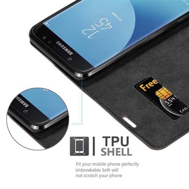 Samsung Galaxy J7 2018 Skal Fodral Case (Brun)