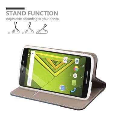 Motorola MOTO X PLAY Plånboksfodral Skal (Blå)