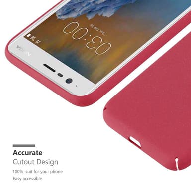 Nokia 3 2017 Skal Fodral Case (Röd)