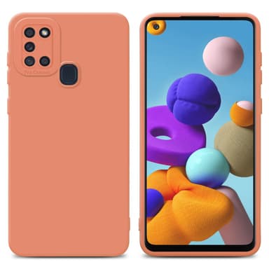 Samsung Galaxy A21s Skal Fodral Case (Orange)