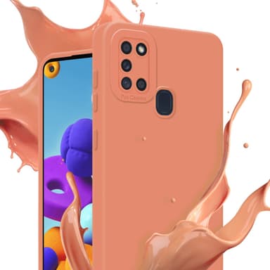 Samsung Galaxy A21s Skal Fodral Case (Orange)