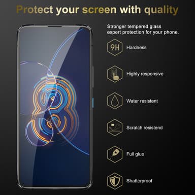 Asus ZenFone 8 FLIP 3x Skyddsglas Skyddsfilm Skärmskydd