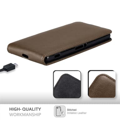 Sony Xperia Z2 Flipfodral Skal (Brun)