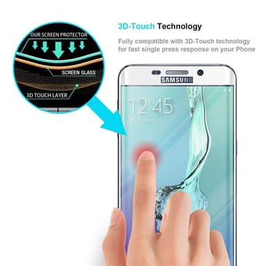 Samsung Galaxy S6 EDGE PLUS Skyddsglas Skyddsfilm