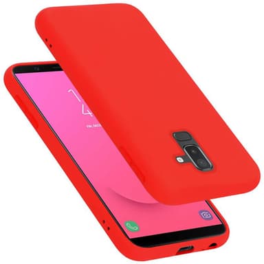 Samsung Galaxy A6 PLUS 2018 Skal Fodral Case (Röd)