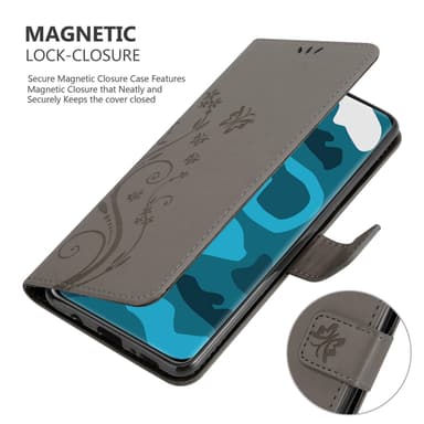 Huawei P40 Plånboksfodral Skal (Grå)
