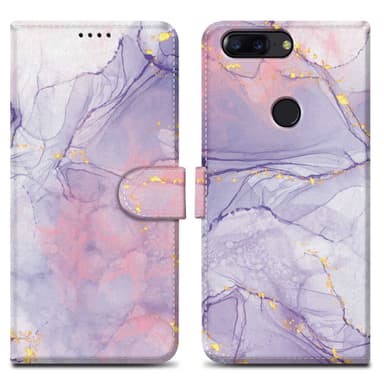 OnePlus 5T Plånboksfodral Skal (Lila)