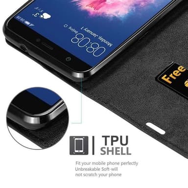Huawei P SMART 2018 / Enjoy 7S Skal Fodral Case (Svart)