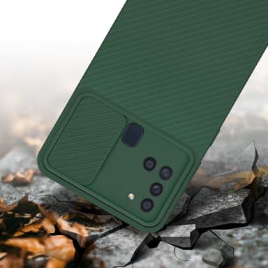 Skal Samsung Galaxy A21s Fodral Case (Grön)