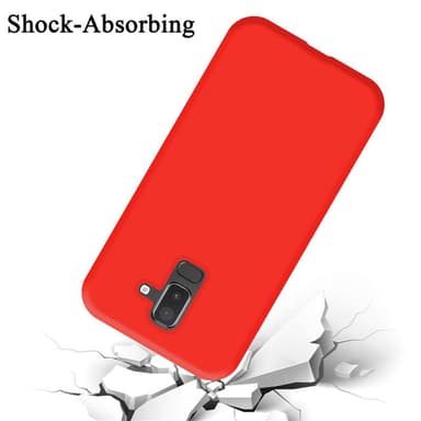 Samsung Galaxy A6 PLUS 2018 Skal Fodral Case (Röd)