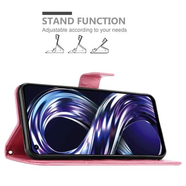 Realme 8i / Narzo 50 4G Plånboksfodral Skal (Rosa)