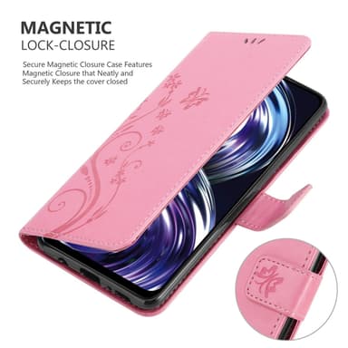 Realme 8i / Narzo 50 4G Plånboksfodral Skal (Rosa)