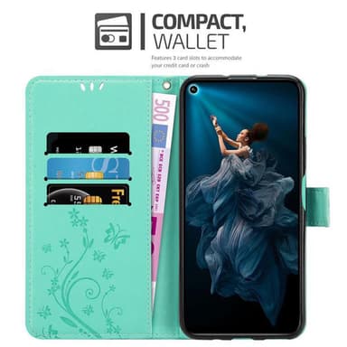 Honor 20 PRO Plånboksfodral Skal (Turkos)