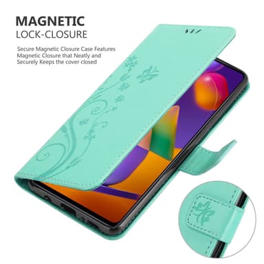 Samsung Galaxy M31s Plånboksfodral Skal (Turkos)