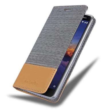 Nokia 3.1 Plånboksfodral Skal (Grå)