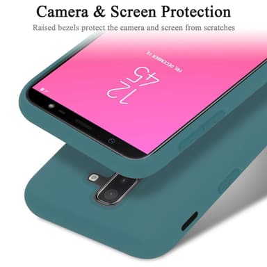 Samsung Galaxy A6 PLUS 2018 Skal Fodral Case (Grön)