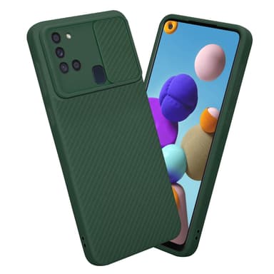 Skal Samsung Galaxy A21s Fodral Case (Grön)