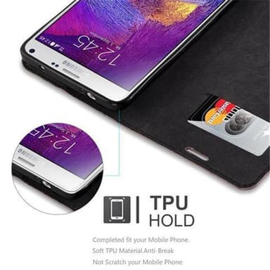 Samsung Galaxy NOTE 4 Skal Fodral Case (Brun)