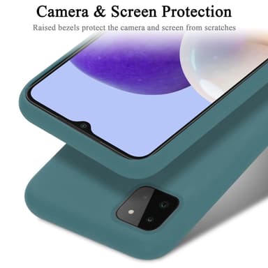 Samsung Galaxy A22 5G Skal Fodral Case (Grön)