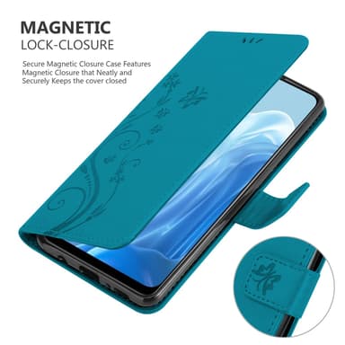 Oppo FIND X5 LITE / Reno7 5G Plånboksfodral Skal (Blå)