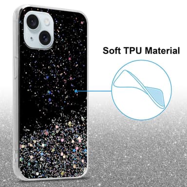 iPhone 15 PLUS Skal Fodral Case (Svart)