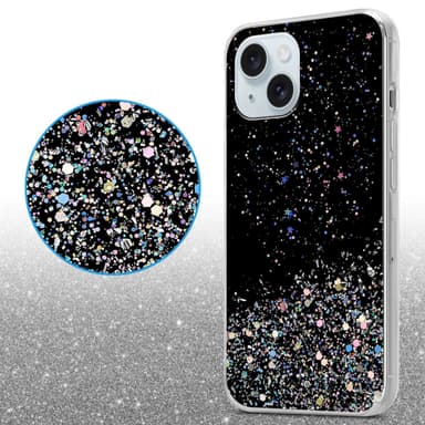 iPhone 15 PLUS Skal Fodral Case (Svart)