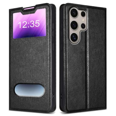 Samsung Galaxy S24 ULTRA Plånboksfodral Skal (Svart)