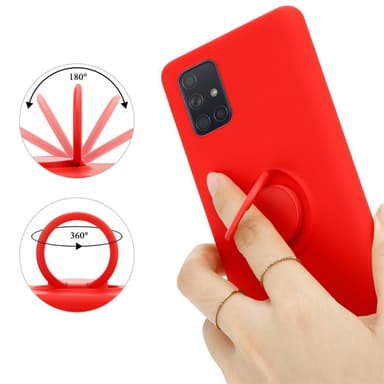 Skal Samsung Galaxy A71 4G Fodral Case (Röd)