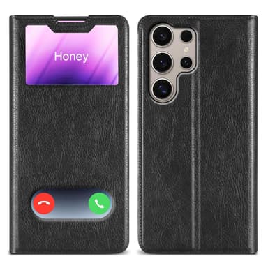Samsung Galaxy S24 ULTRA Plånboksfodral Skal (Svart)