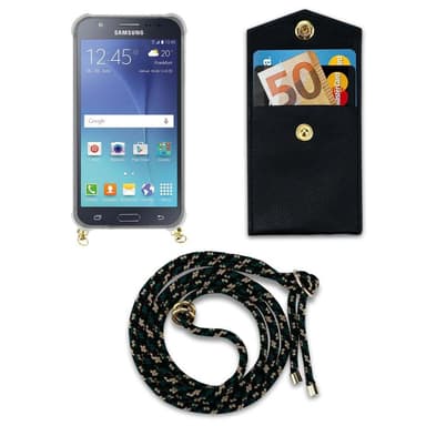 Samsung Galaxy J5 2015 Skal Fodral Kedja (Brun)