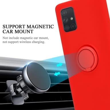 Skal Samsung Galaxy A71 4G Fodral Case (Röd)