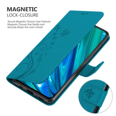 Realme 5 PRO / Realme Q Plånboksfodral Skal (Blå)