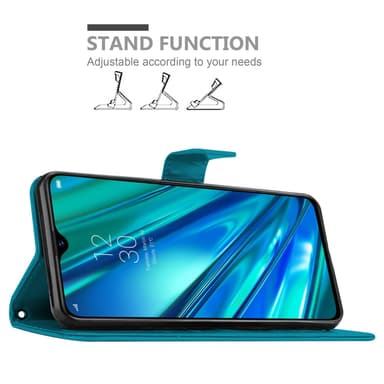 Realme 5 PRO / Realme Q Plånboksfodral Skal (Blå)