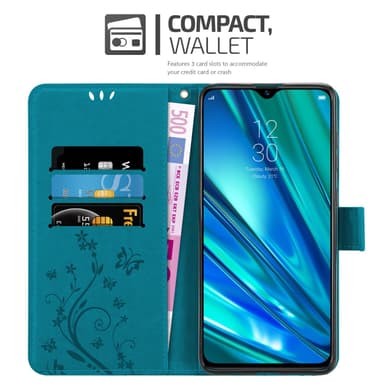 Realme 5 PRO / Realme Q Plånboksfodral Skal (Blå)