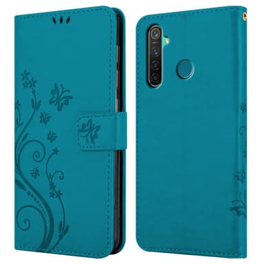 Realme 5 PRO / Realme Q Plånboksfodral Skal (Blå)