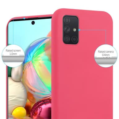 Skal Samsung Galaxy A71 4G Fodral Case (Röd)