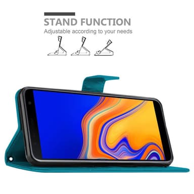 Samsung Galaxy J4 PLUS Plånboksfodral Skal (Blå)