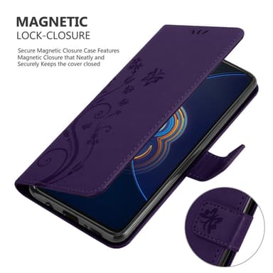 Asus ZenFone 8 FLIP Plånboksfodral Skal (Lila)