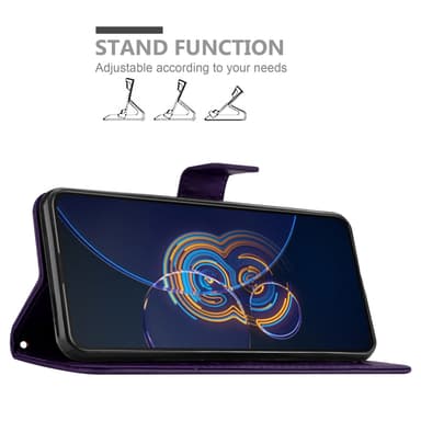 Asus ZenFone 8 FLIP Plånboksfodral Skal (Lila)