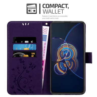 Asus ZenFone 8 FLIP Plånboksfodral Skal (Lila)