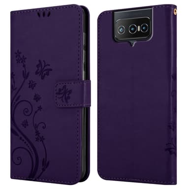 Asus ZenFone 8 FLIP Plånboksfodral Skal (Lila)