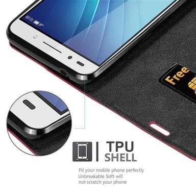 Honor 7 Skal Fodral Case (Röd)