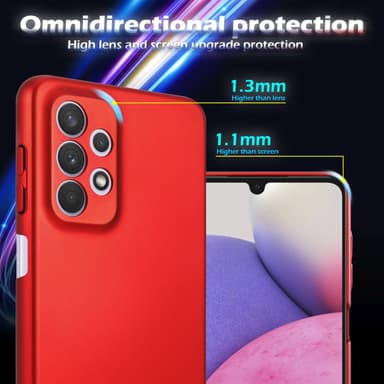 Samsung Galaxy A33 5G Skal Fodral Case (Röd)
