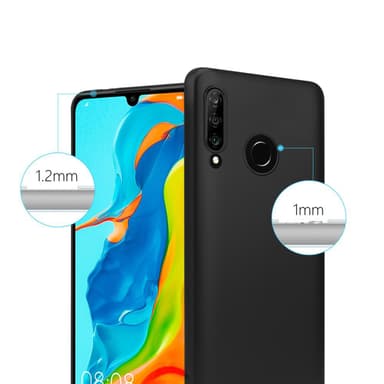 Skal Huawei P30 LITE Fodral Case (Svart)
