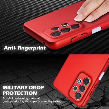 Samsung Galaxy A33 5G Skal Fodral Case (Röd)