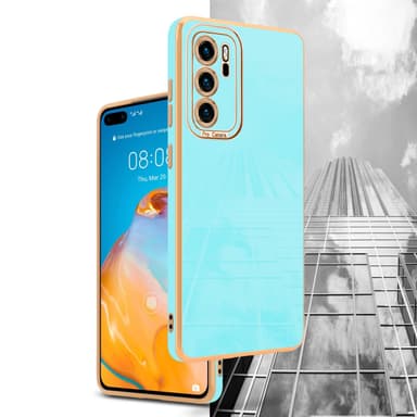 Huawei P40 Skal Fodral Case (Turkos)