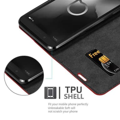 Alcatel 1C 2019 Skal Fodral Case (Röd)