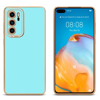 Huawei P40 Skal Fodral Case (Turkos)
